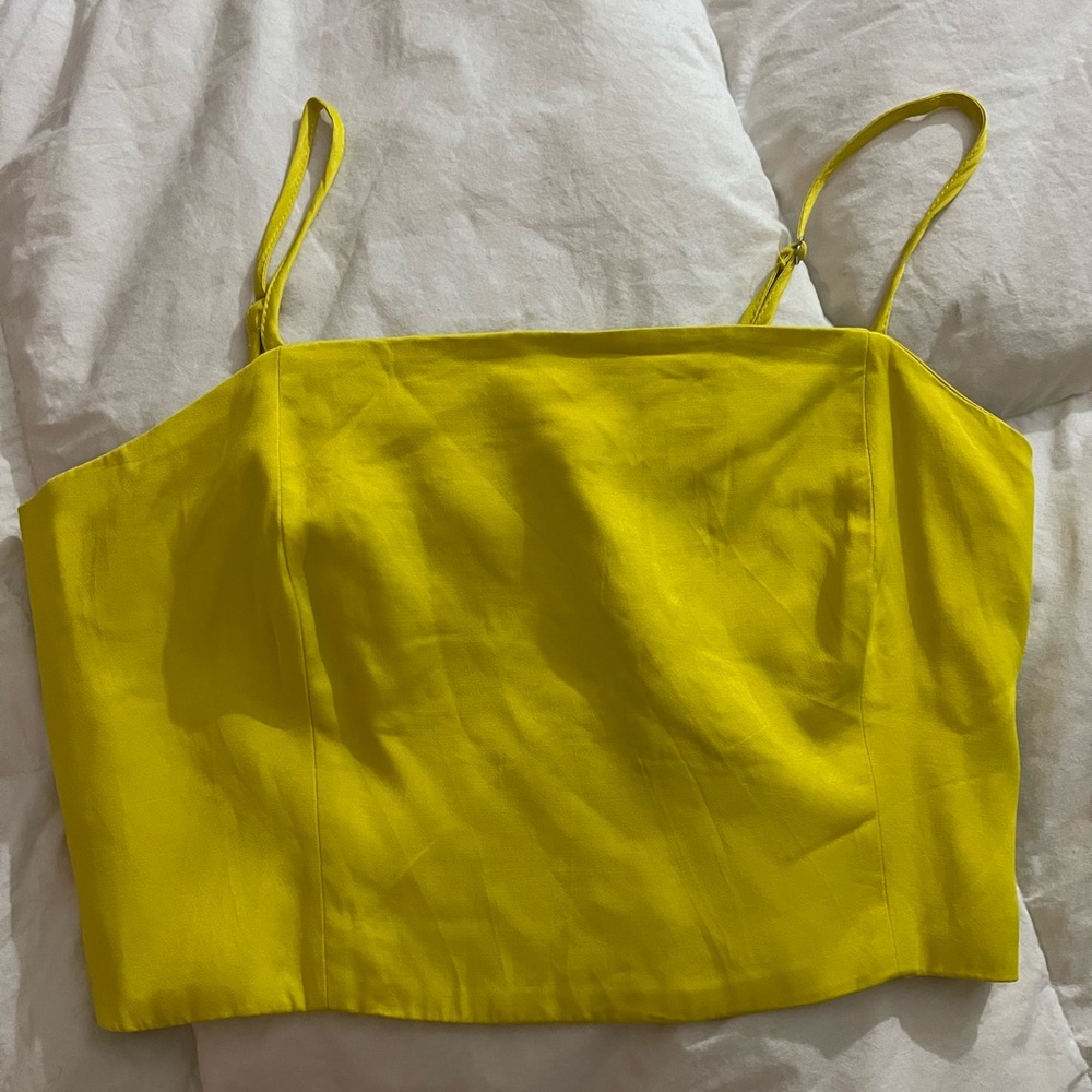 Zara yellow crop top part of set